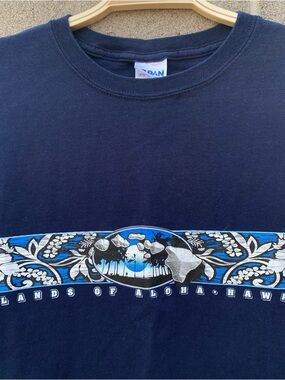 Vintage Y2K Hawaii Flowers T-Shirt Islands Of Hawaii  2XL Beach Surf Hawaiian